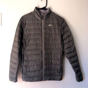 REI Co-op Gray Puffer Jacket